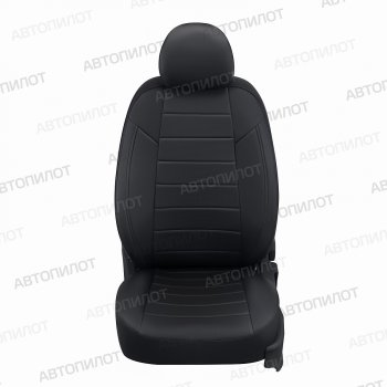 8 399 р. Чехлы сидений (экокожа) Автопилот Ford Fusion 1 хэтчбэк дорестайлинг (2002-2005) (черный)  с доставкой в г. Чебоксары. Увеличить фотографию 4
