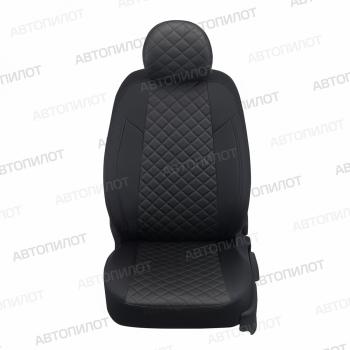 14 449 р. Чехлы на сиденья Ромб (раздел. 40/20/40 экокожа) Автопилот Lexus RX270 AL10 дорестайлинг (2010-2012) (черный)  с доставкой в г. Чебоксары. Увеличить фотографию 3