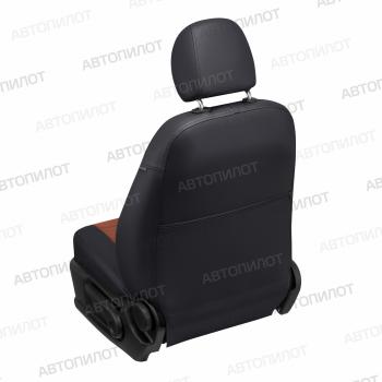 13 849 р. Чехлы на сиденья Алькантара (к. Drive экокожа) Автопилот Mazda CX-5 KF (2016-2025) (черный/коричневый)  с доставкой в г. Чебоксары. Увеличить фотографию 5