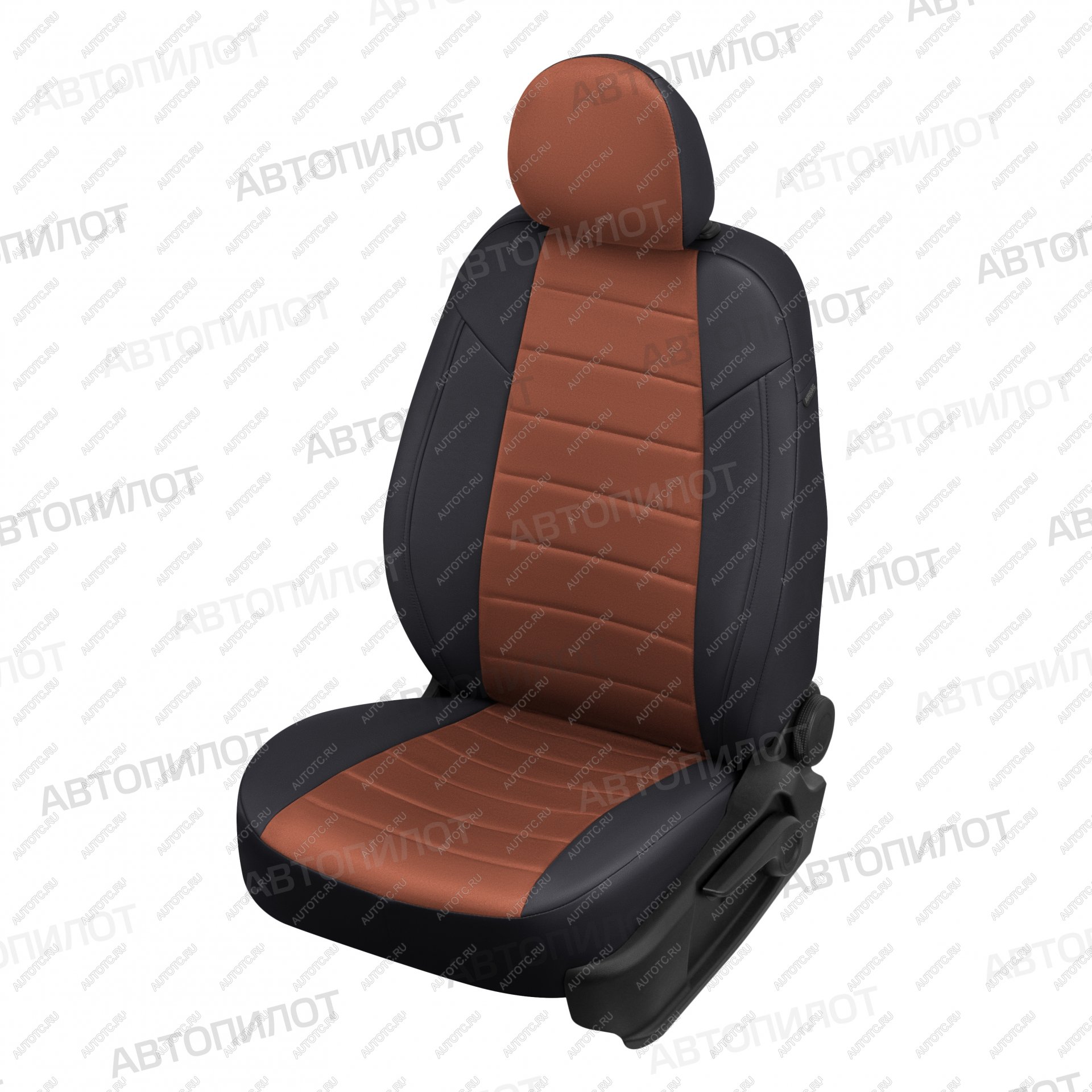 13 849 р. Чехлы на сиденья Алькантара (к. Drive экокожа) Автопилот Mazda CX-5 KF (2016-2025) (черный/коричневый)  с доставкой в г. Чебоксары