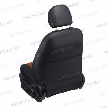 8 749 р. Чехлы на сиденья Ромб (к. Drive экокожа) Автопилот Mazda CX-5 KF (2016-2025) (черный/коричневый)  с доставкой в г. Чебоксары. Увеличить фотографию 5
