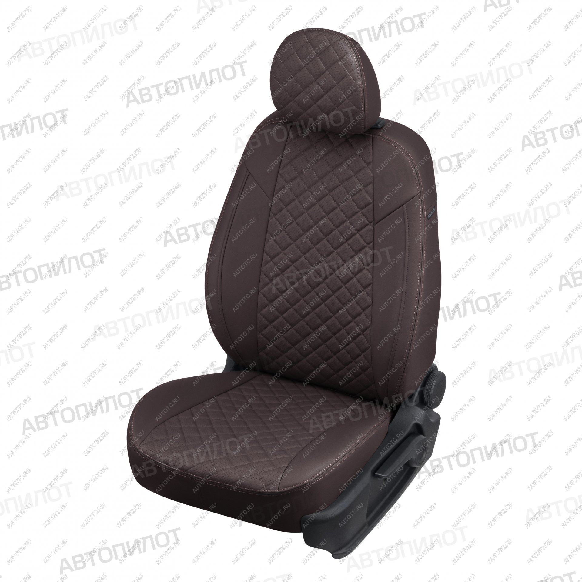14 249 р. Чехлы на сиденья Ромб (3 отдельных части экокожа) Автопилот Mazda CX-5 KF (2016-2025) (шоколад)  с доставкой в г. Чебоксары