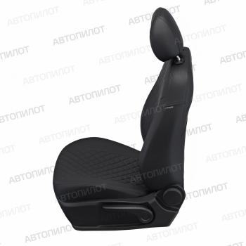 8 249 р. Чехлы на сиденья Экокожа (5 мест раздел. 40/60 экокожа) Автопилот Volkswagen Caddy 2K дорестайлинг (2003-2010) (черный)  с доставкой в г. Чебоксары. Увеличить фотографию 4