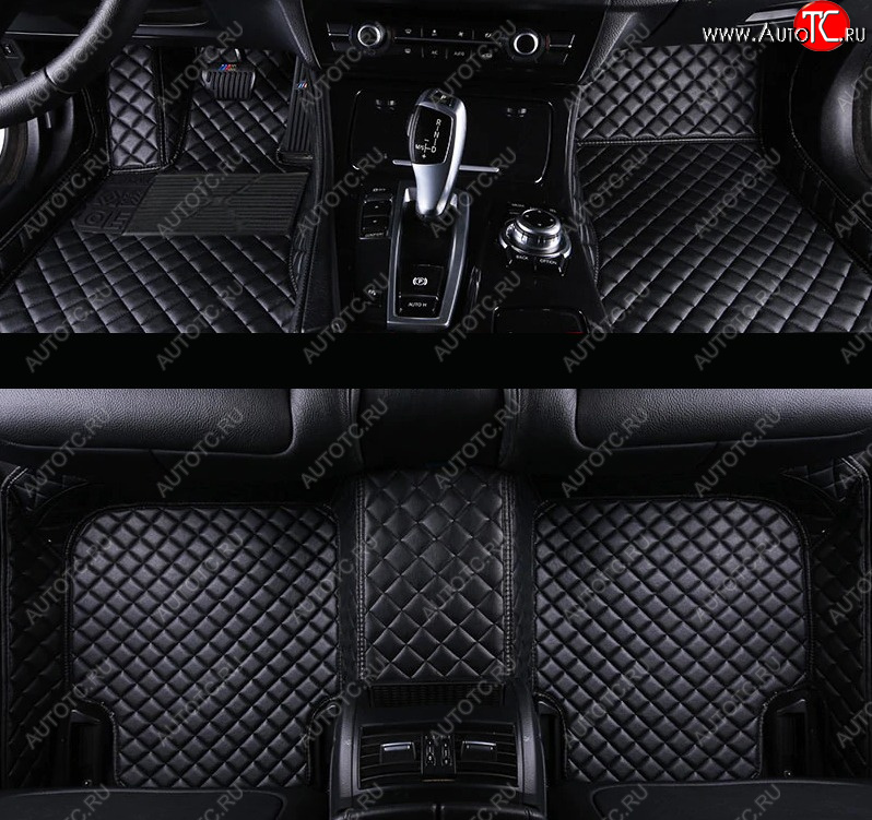 4 099 р. Ковры ( Кожа экокожа) Автопилот Honda CR-V RM1,RM3,RM4 дорестайлинг (2012-2015) (черный)  с доставкой в г. Чебоксары