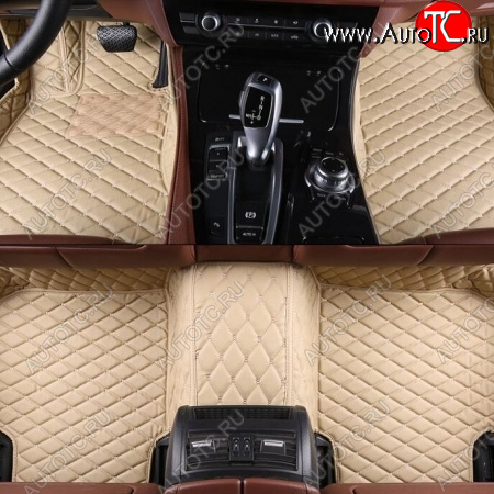 4 099 р. Ковры ( Кожа экокожа) Автопилот Land Rover Range Rover Sport 2 L494 дорестайлинг (2013-2017) (бежевый)  с доставкой в г. Чебоксары
