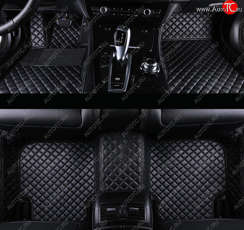 4 099 р. Ковры (Кожа экокожа) Автопилот Toyota Camry XV70 дорестайлинг (2017-2021) (черный)  с доставкой в г. Чебоксары