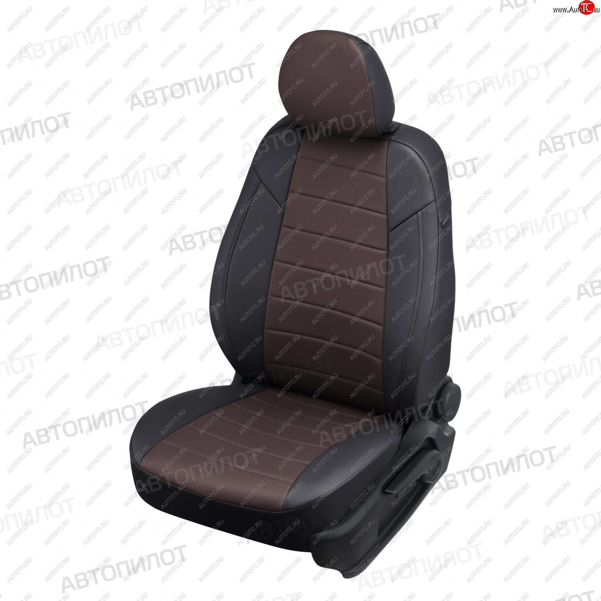 13 649 р. Чехлы сидений (экокожа, спл. с подлок.) Автопилот Audi A6 С4 седан (1994-1997) (черный/шоколад)  с доставкой в г. Чебоксары