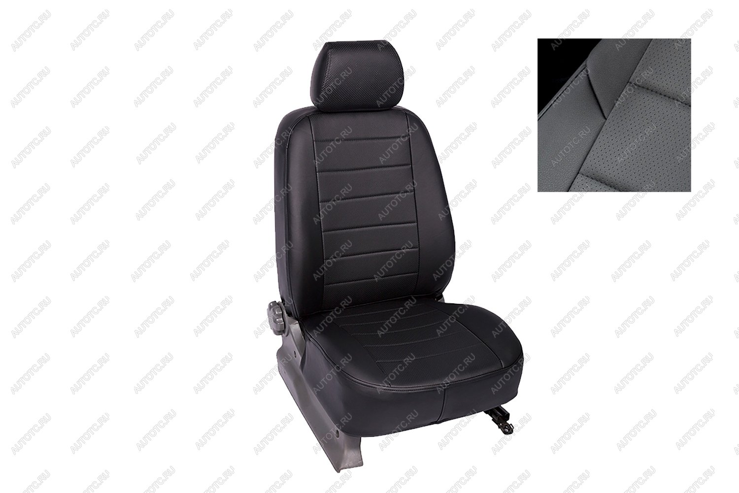 4 199 р. Чехлы на сиденье Экокожа (с 2020г. 4*2 экокожа) Seintex Уаз Профи 23602 бортовой грузовик 4 дв. (2017-2025) (черный)  с доставкой в г. Чебоксары
