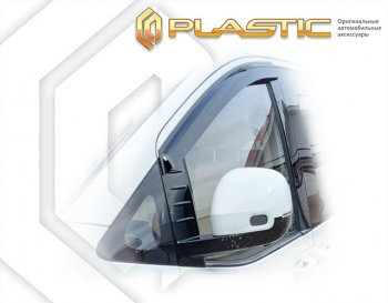 2 079 р. Дефлектора окон CA-Plastic Hyundai Staria US4 (2021-2022) (серия Сlassic полупрозрачный, без хром. молдинга)  с доставкой в г. Чебоксары. Увеличить фотографию 2