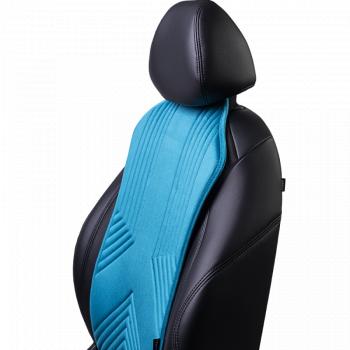 2 579 р. Накидка на сиденье (1 место Афины) ЛЮКС ст ВАН ВЭЙ Lord Autofashion FAW J6 СА3250 шасси (2013-2025) (бирюзовый, строчка темно-бирюзовая)  с доставкой в г. Чебоксары. Увеличить фотографию 6