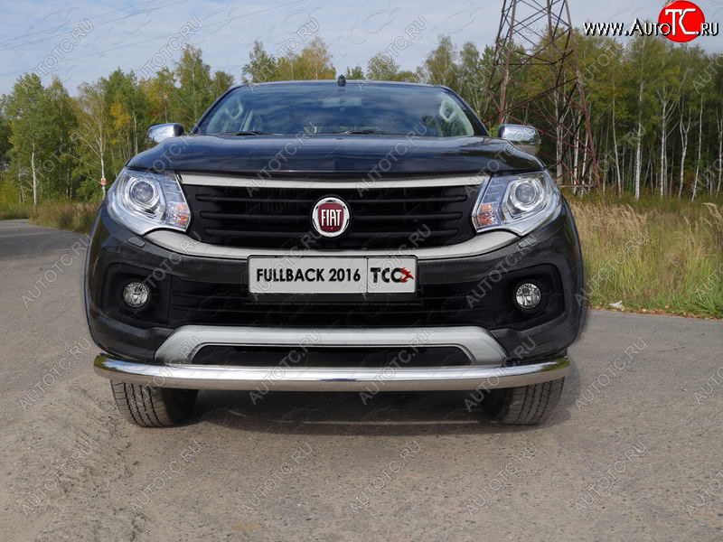 18 999 р. Защита переднего бампера нижняя d76,1 мм ТСС Тюнинг Fiat Fullback (2016-2018) (нержавейка)  с доставкой в г. Чебоксары