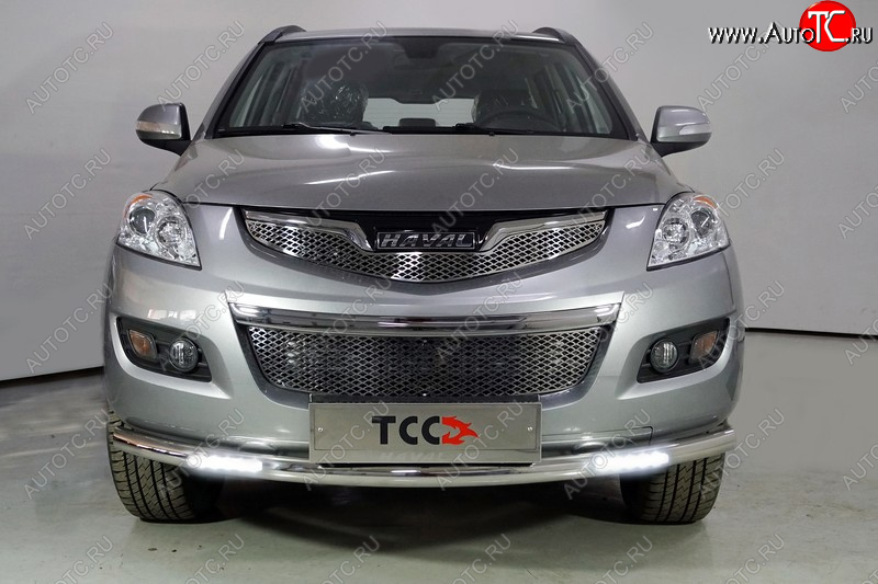 34 999 р. Защита переднего бампера нижняя с ДХО 60,3 мм Haval H5 рестайлинг (2020-2023) (нержавейка)  с доставкой в г. Чебоксары