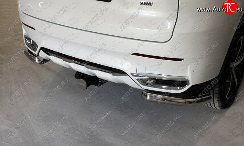 14 699 р. Защита заднего бампера (1.5 4WD, уголки, d60,3 мм) TCC Haval F7  дорестайлинг (2018-2022)  с доставкой в г. Чебоксары