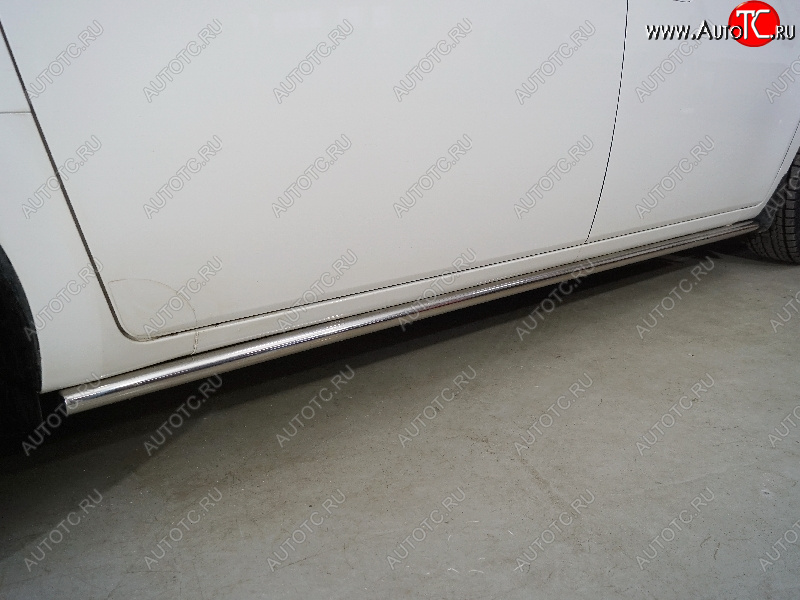 29 449 р. Защита порогов труба d42,4 мм ТСС Тюнинг Hyundai Staria US4 (2021-2022) (серые)  с доставкой в г. Чебоксары