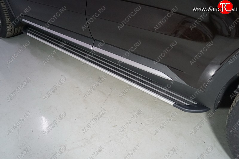 20 599 р. Пороги алюминиевые Slim Line ТСС Тюнинг KIA Sorento MQ4 (2020-2022) (Silver)  с доставкой в г. Чебоксары