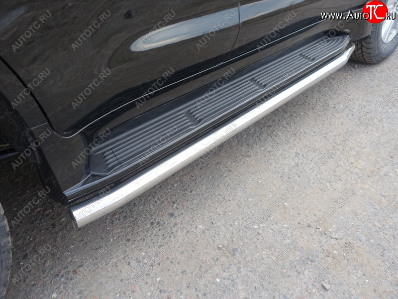23 549 р. Защита порогов алюминий 60,3 мм, ТСС Тюнинг Lexus LX570 J200 2-ой рестайлинг (2015-2022)  с доставкой в г. Чебоксары
