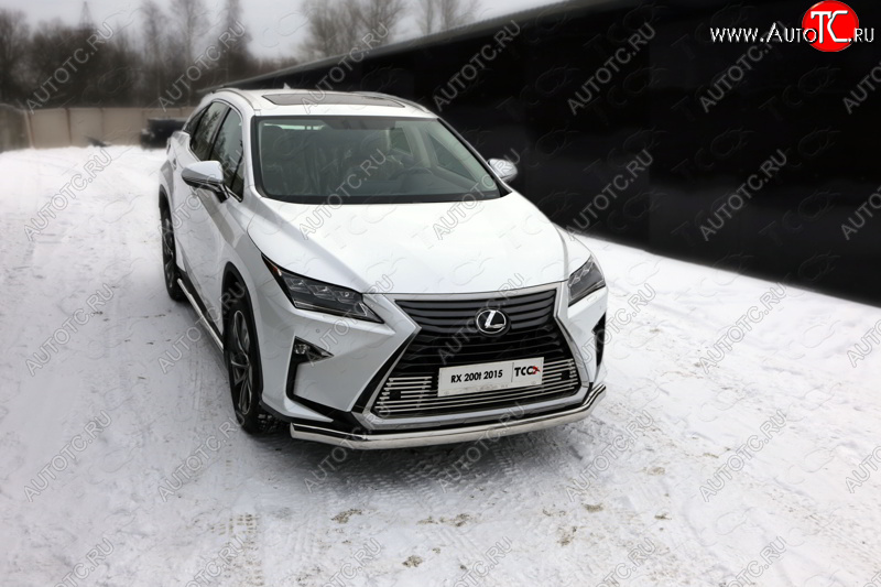 25 499 р. Защита переднего бампера нижняя овальная 75х42 мм ТСС Тюнинг Lexus RX300 XU10 дорестайлинг (1995-2001) (нержавейка)  с доставкой в г. Чебоксары