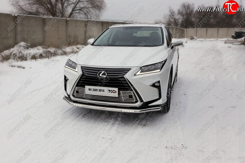 40 999 р. Защита переднего бампера нижняя с ДХО 60,3 мм ТСС Тюнинг Lexus RX350 XU30 дорестайлинг (2003-2006) (нержавейка)  с доставкой в г. Чебоксары