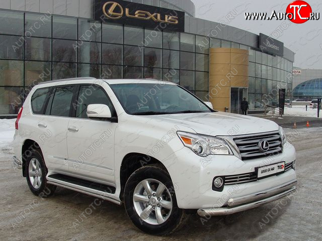 36 299 р. Защита переднего бампера нижняя d76,1*75 мм ТСС Тюнинг Lexus GX460 J150 дорестайлинг (2009-2013) (нержавейка)  с доставкой в г. Чебоксары