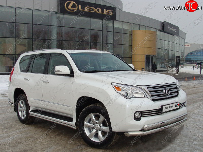 10 299 р. Декоративная вставка переднего бампера ТСС Тюнинг Lexus GX460 J150 дорестайлинг (2009-2013) (d 16 мм)  с доставкой в г. Чебоксары