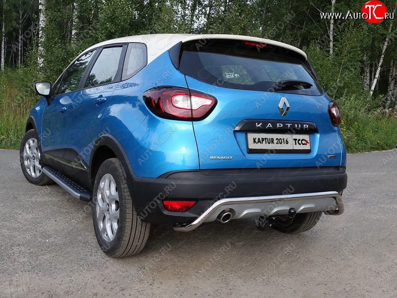 17 649 р. Защита задняя (нержавейка d42,4 мм), ТСС Тюнинг Renault Kaptur дорестайлинг (2016-2020)  с доставкой в г. Чебоксары