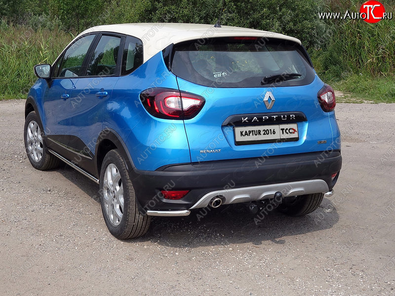 10 299 р. Защита заднего бампера (уголки, d42,4 мм) TCC Renault Kaptur дорестайлинг (2016-2020)  с доставкой в г. Чебоксары