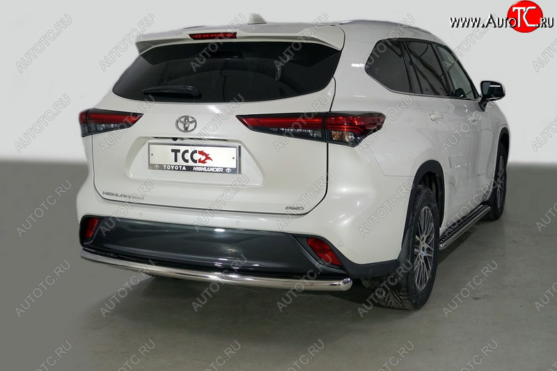 17 999 р. Защита задняя (нержавейка 60,3 мм) ТСС Тюнинг Toyota Highlander XU70 (2020-2025)  с доставкой в г. Чебоксары