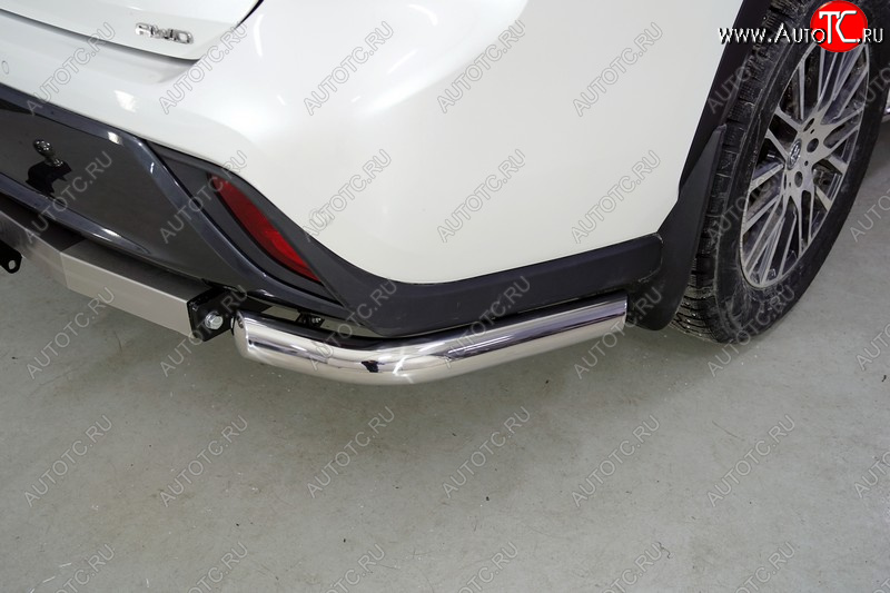 18 499 р. Защита заднего бампера (уголки, d60,3 мм) TCC Toyota Highlander XU70 (2020-2025)  с доставкой в г. Чебоксары