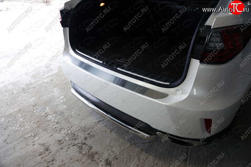 3 399 р. Накладка на задний бампер, ТСС Тюнинг Lexus RX350 AL20 дорестайлинг (2015-2019) (Лист шлифованный)  с доставкой в г. Чебоксары
