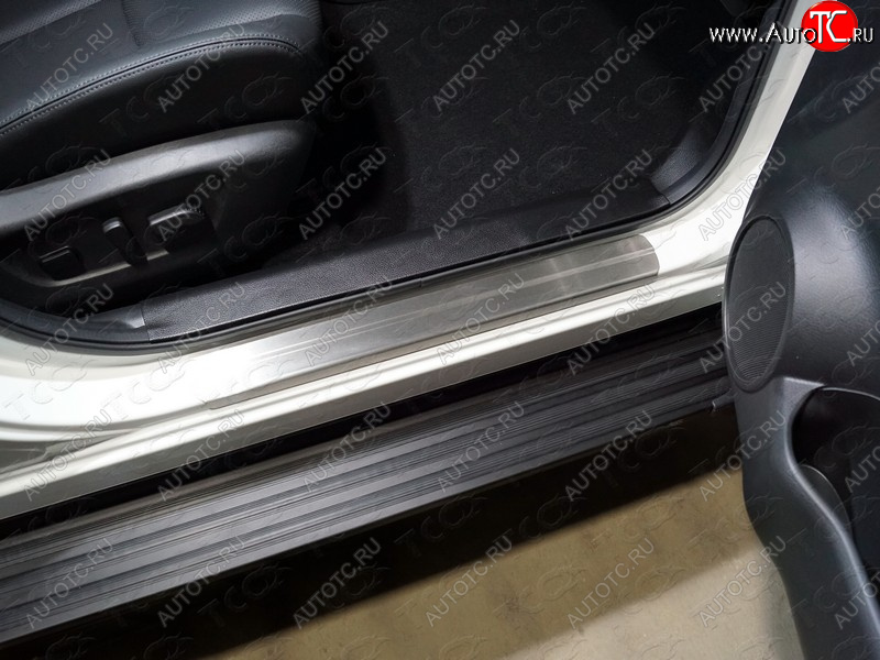 3 659 р.  Накладки на пороги, ТСС Тюнинг Nissan Qashqai 2 J11 рестайлинг (2017-2022) (лист шлифованный)  с доставкой в г. Чебоксары
