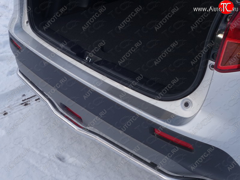 2 399 р. Накладка на задний бампер, ТСС Тюнинг Suzuki Vitara LY дорестайлинг (2015-2019) (Лист шлифованный)  с доставкой в г. Чебоксары