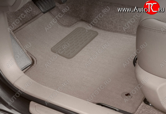 5 249 р. Комплект ковриков в салон (текстиль, бежевые) Autofamily  Ford Ranger  RapCab (2011-2021) дорестайлинг, рестайлинг  с доставкой в г. Чебоксары