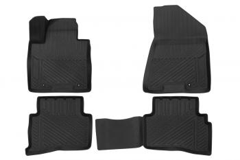 Коврики 3D в салон KIA SportageHYUNDAI Tucson, 2016-2021, 4шт. (противоскользящие шипы, повышенная безопасность, ПУ)  Киа Спортаж KIA format.pro2560210