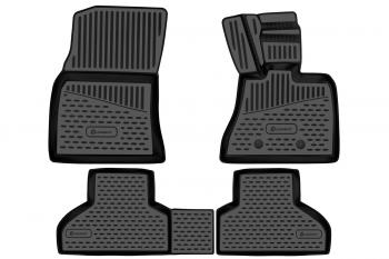 Коврики 3D в салон подходят для BMW X5, 2013-2018, П.Р. кроссовер, 4шт. (полиуретан)  БМВ Х5 Element element3d02086210k