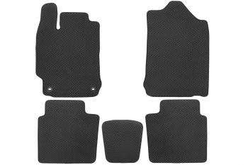 2 999 р. Коврики в салон EVA подходят для TOYOTA Camry (XV50,XV55) (VII, VIIr, r2), 2011-2018 (черная окантовка), 5шт.  Тойота Камри Klever eva.b.0504805622110kh  с доставкой в г. Чебоксары. Увеличить фотографию 2