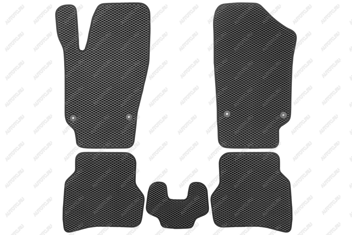 3 079 р. Коврики в салон EVA подходят для подходят для VOLKSWAGEN Polo V, Vr,  2009-2020 (черная окантовка), 5шт.  Фольксваген Поло Klever eva.b.0505102822110k  с доставкой в г. Чебоксары