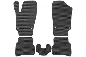 3 079 р. Коврики в салон EVA подходят для подходят для VOLKSWAGEN Polo V, Vr,  2009-2020 (черная окантовка), 5шт.  Фольксваген Поло Klever eva.b.0505102822110k  с доставкой в г. Чебоксары. Увеличить фотографию 2