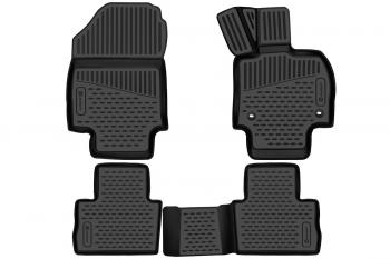 Коврики 3D в салон Element Toyota Harrier  XU80 (2020-2025) (черные)
