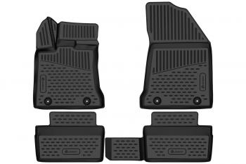 Коврики 3D в салон (полиуретан) Element Geely Emgrand SS11 (2021-2025) (черные)