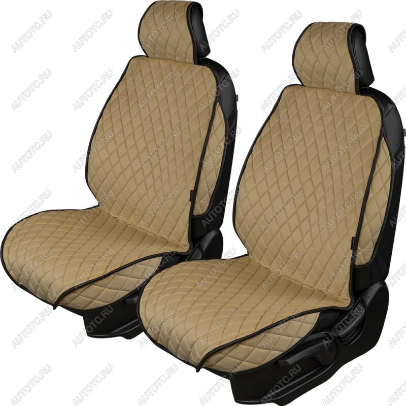 2 349 р. Накидка на сиденье (1 место Хами) ФЕНИКС ст РОМБ Lord Autofashion FAW J6 СА3250 шасси (2013-2025) (светло-бежевый, строчка бежевая)  с доставкой в г. Чебоксары