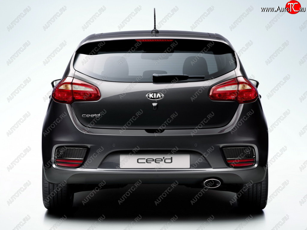7 749 р. Бампер задний GAMMA KIA Ceed 2 JD рестайлинг, хэтчбэк (2015-2018) (Неокрашенный)  с доставкой в г. Чебоксары