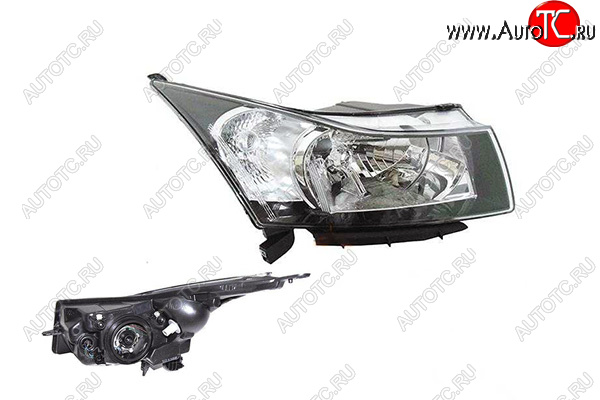 5 349 р. Правая фара (с механическим корректором) GAMMA Chevrolet Cruze J305 хэтчбек дорестайлинг (2009-2012)  с доставкой в г. Чебоксары