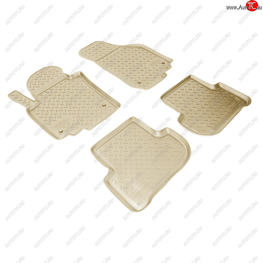 2 799 р. Коврики салонные (5L7) Norplast Skoda Yeti (2009-2013) (бежевый)  с доставкой в г. Чебоксары