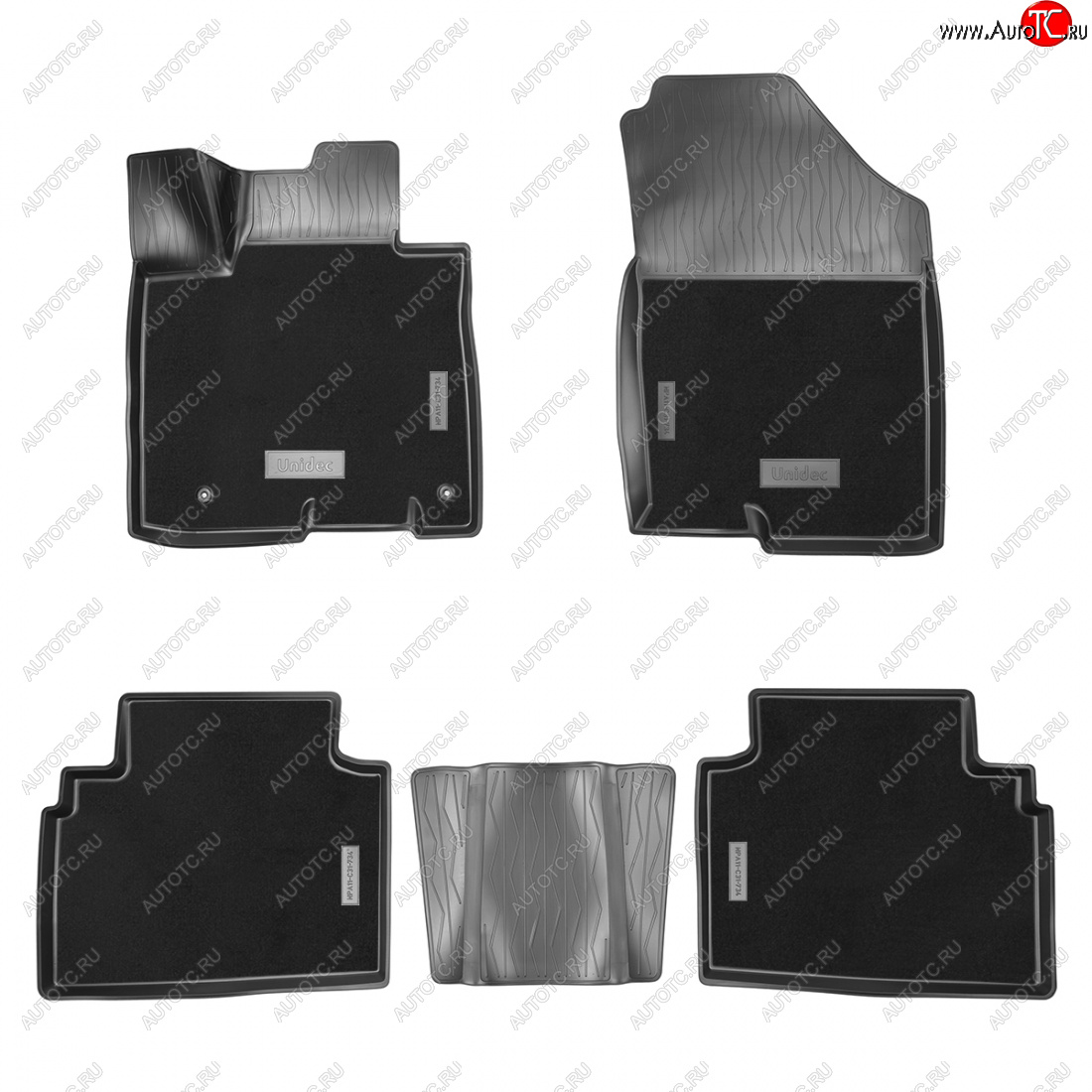 3 899 р. Коврики салонные комбинированные 3D Norplast Hyundai Tucson NX4 (2020-2022) (черный)  с доставкой в г. Чебоксары