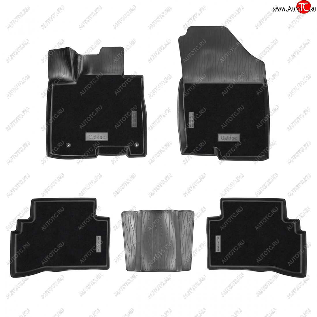 3 899 р. Коврики салонные комбинированные 3D Norplast Hyundai Tucson NX4 (2020-2022) (черный)  с доставкой в г. Чебоксары