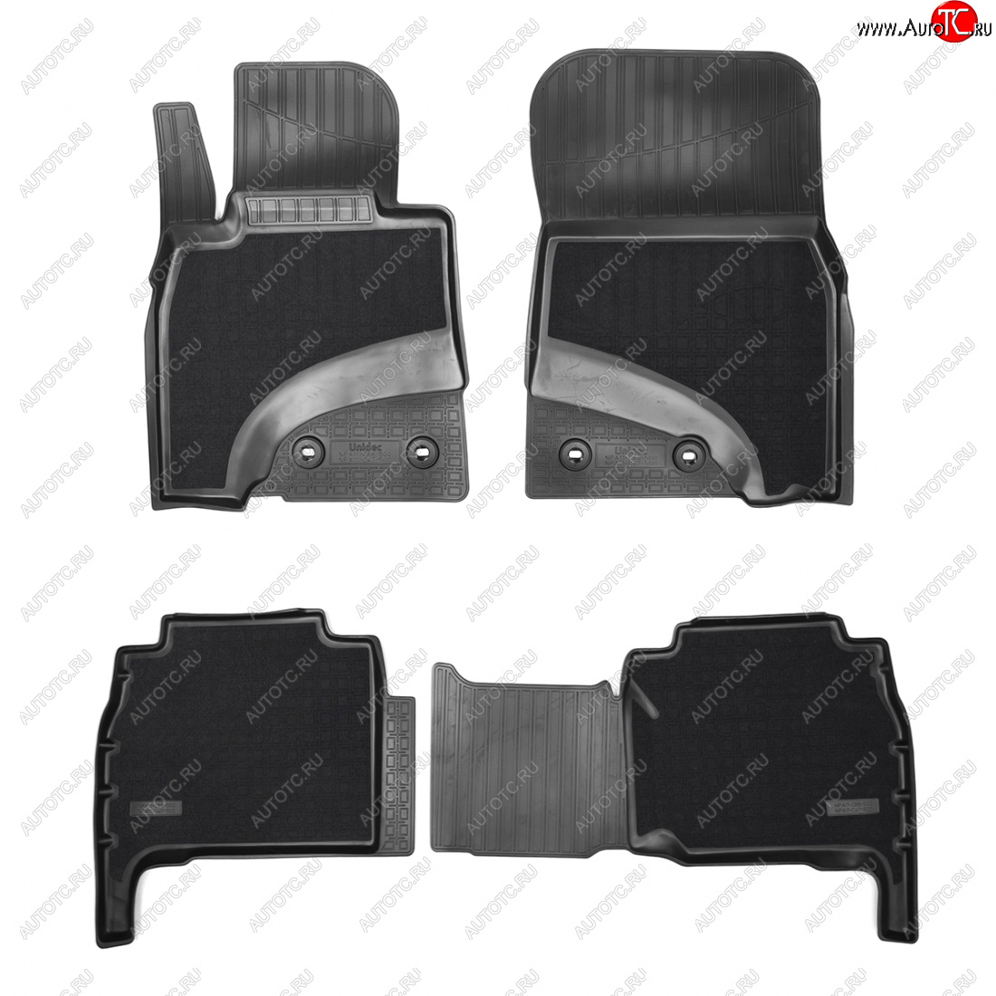 4 549 р. Коврики салонные комбинированные 3D Norplast Lexus LX570 J200 дорестайлинг (2007-2012) (черный)  с доставкой в г. Чебоксары