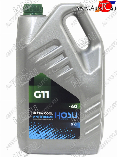849 р. Антифриз (ULTRA COOL G11 5 кг. -40 C Зелёный) HOSU HSCL0004  с доставкой в г. Чебоксары