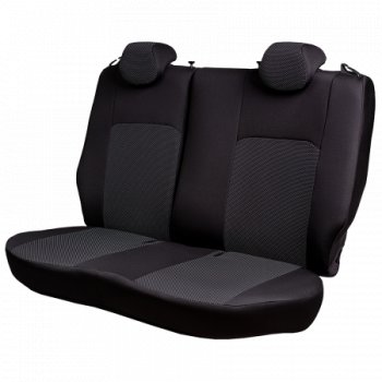 7 299 р. Комплект чехлов для сидений (РЗС 40/60 2Г жаккард) Дублин Lord Autofashion Ravon R4 (2016-2020) (черный, вставка Ёж Белая, строчка черная)  с доставкой в г. Чебоксары. Увеличить фотографию 6