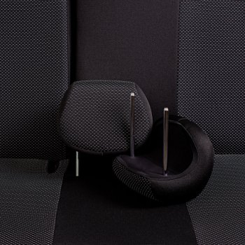 7 299 р. Комплект чехлов для сидений (РЗС 40/60 2Г жаккард) Дублин Lord Autofashion Ravon R4 (2016-2020) (черный, вставка Ёж Белая, строчка черная)  с доставкой в г. Чебоксары. Увеличить фотографию 7