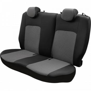 6 799 р. Комплект чехлов для сидений (ЦЗС 2Г Жаккард) Дублин Lord Autofashion Daewoo Nexia рестайлинг (2008-2015) (черный, вставка Зигзаг серая)  с доставкой в г. Чебоксары. Увеличить фотографию 3